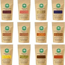 SKYMORN Pure Organic Indigo Blue, Annatto, Black-Catechu, Indian Madder, Myrobalan, Pomegranate, Rhubarb Root and Sappanwood Dye Powder Natural Colorant for Clothes, Fabric Soap and Paper (100 Gm)-picture-21