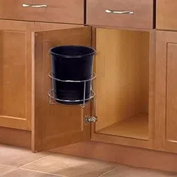 GRIDKITCHEN Stainless Steel Bin Holder for Kitchen, Dustbin Holder for Kitchen, Modular Kitchen Fixture Dust bin Holder, Bathroom Home and Office, Open-Top Dustbin Holder-picture-16