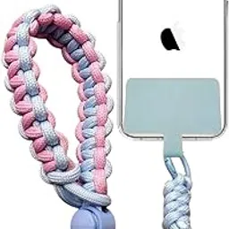 SHOPONIL Phone Charm, Woven Wrist Phone Lanyard Cell Phone Strap Phone Wrist Strap Lanyard Handmade Phone Charms Bracelet Chain Mobile Phone Lanyard for Girls Women, Keychain-picture-51