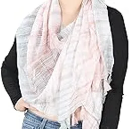 verismo SCARF, SOFT Viscose Quality Beautiful Pink color shibori printed cute stole with tassels fringes with lurex Combination with light weight. Size 50x180cms.-picture-25