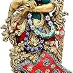 Amazon Brand - Umi Pair of Large Radha Krishna Murti Statue Idol for Home Office, Height 29 inches-image-22