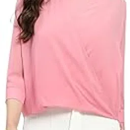 Pink Embellished Wrap Top-image-50