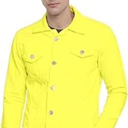 klizen Solid Men's Fashion Full Sleeves Latest Jacket for Men With Button Closure Stretchable Long Sleeve Casual Denim Jacket-picture-53