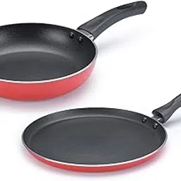 Judge by Prestige Ace Aluminium Non-Stick Cookware- Fry Pan Dia 20 cm- 1 Unit, Omni Tawa Dia 25 cm - 1 Unit-image-55