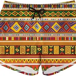 fkelyi Womens Beach Shorts Summer Swimwear Tropical Plants Printed Boardshort Trunks Bathing Suit-picture-37