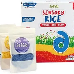 dabble Sensory Rice Kit for Toddlers | Taste-Safe Colourful Rice | Mess-Free Sensory Play for Kids | Perfect for DIY Sensory Bins for Kids Above 3 Years-picture-25