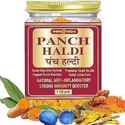 Inproveda Panch Haldi Powder 120gm | Immunity, Anti-Oxidant, Anti-Inflammatorys | No Preservatives, Colors or Flavor Turmeric Powder - 120gm-picture-19