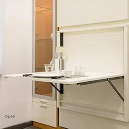 Ebco Royal Folding Dining Table Bracket Fitting Fittings And Not The Top Picture Shown For Representative Purpose Only Anthracite Colour (600Mm) - Iron-image-6