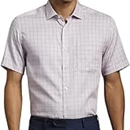 louis philippe Men's Checkered Classic Fit Shirt-picture-53
