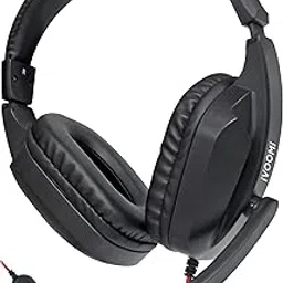iVOOMi Bloat Premium Wired Gaming On Ear Headphone with Soft Leatherette Ear Cups and Adjustable Headband, 40mm Drivers, 180 cm Cable, with Mic, USB Connector-picture-61