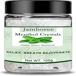 Jamboree Menthol Crystals - 100 gm | Cooling & Refreshing | Cough, Inhalation, Diffuser & Headache | Great for Making Shower Steamers, Creams and Soaps-picture-34
