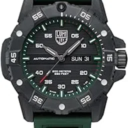 luminox Rubber Master Carbon Seal Day-Date Analog Dial Color Black Men Watch - Xs.3877, Green Band-picture-17
