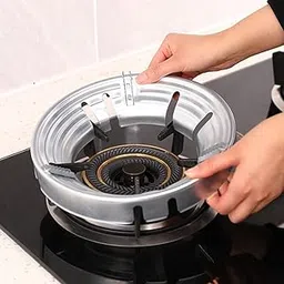 Nixby Gas Stove Stand Round Burner Stand, Glass top Gas Saver Jail Home Stove Fire & Windproof Energy Saving Stand (1)-image-91