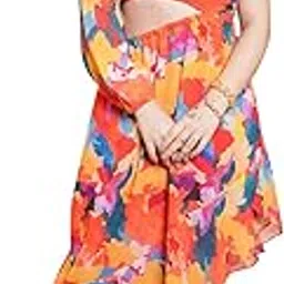 purvaja Women’s One Shoulder Below Knee Length Dress (Floe-031-033)-picture-37