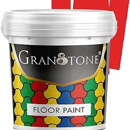 GRANOTONE Floor paint for cement floor and tiles, Polyurethane and Acrylic Polymer Based Concrete Sealer, Anti-Slip, Thick & Durable tile paint 10 L,SIGNAL RED-picture-43