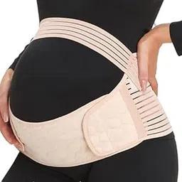 ELEG & STILANCE Pregnancy Belly Support Band Maternity Belt Back Support Belly Bands for Pregnant Women Lightweight Belly Band Back Brace Pregnancy (Skin, 3XL) image 1