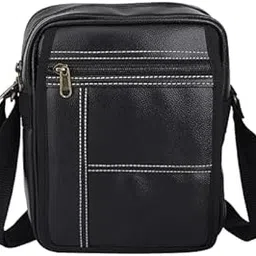 treggo Men's Faux Leather Sling Bag – Stylish Crossbody Side Bag with Adjustable Strap, Zipper Compartments – Office, Travel & Daily Use-picture-55