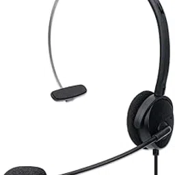 MANHATTAN USB Headset with Mic & 5 ft Cable - Cushion Mono/Single-Sided, On-Ear, in-line Volume Control, Adjustable Headband - for Desktop, Laptop, Computer, 179867-picture-16