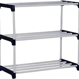 Bumusty Multipurpose Shoe Rack Shoe Tower Shoe Shelf Shoe Storage Organizer Unit Entryway Shelf Stackable Cabinet 3-Tier Durable Plastic Boots Shoe Rack Boots (Plastic)-picture-17