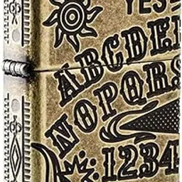 Zippo USA 49001 Brass Armour Antique - Cut Lighter (Multi)-picture-18