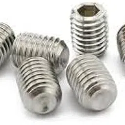 GK MART 8mm x 10 mm (1 cm) length stainless steel socket set grub screws kurled cup point screws - 5 Nos-image-19