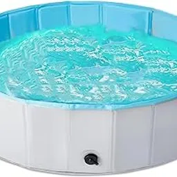 F DREAM Swimming Pool Kiddle Foldable Portable Collapsible Bath Pools for Kids, Toddlers and Adults Cooling Summer Play Water Toy Indoor and Outdoor (47.2 x 11.8 Inches)-image-18