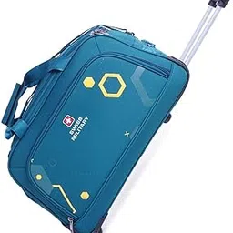 swiss military Polyester Sprint Teal Luggage Travel Duffle Bag With Push Button Trolley & Large Storage Capacity, 73 Ltr, 33Cm-picture-24