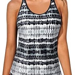 yonique Womens Tankini Top Only Athletic Swim Top Modest Tankini Swimsuit No Bottom-picture-24