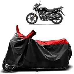 willton VR Enterprises™ - Honnda CB Unicorn 160 Bike Cover with Waterproof and Dust Proof Premium Polyester Fabric (RED Stripe)-picture-27