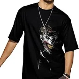 Official DC Merchandise Men's 100% Cotton 220 GSM Graphic Print Oversized Fit Round Neck T-Shirt-image-79