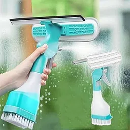 AMPLIN Ultimate Glass Cleaning Effortless Scraping | Multifunctional Window Cleaning Tool - 4-in-1 Glass Cleaning Scraper, Window Cleaning Tool with Spray/Brush Cleaner/Wipe for Car Windshield Glass-picture-14