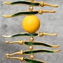 PujaSamadhaan Metal Nimbu Mirchi | Door Hanging Green Chilly Yellow Lemon | Outdoor Entrance or Wall Hanging Size - 23x11x4 cm-picture-17