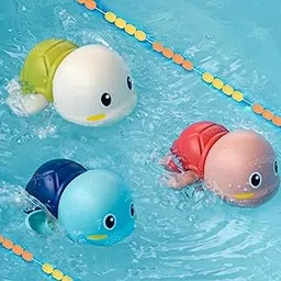 Zest 4 Toyz Swimming Bath Toy for Toddlers Floating Wind Up Toys for 1 Year Old Boy Girl, New Born Baby Bathtub Kids Water Pool Toys (Turtle)(Pack of 1) Made in India-image-32