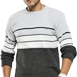 aarika Mens Winter Wear Black Colour Solid Woolen Sweater-picture-14