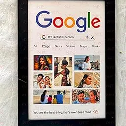 Google Search Photo for Special Person | 33 * 23 CM | Google Search Results Print| Personalised text | Anniversary, Birthday Gift| Photo Frame | Wooden Frame (Google Theme - Medium 34.5 * 24 CM)-picture-13