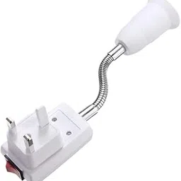 MERISHOPP™ E27 to UK Plug Light Bulb Socket Adaptor Converter Led Lamp Base Switch-picture-26
