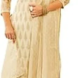 soch Womens Chanderi Sequinned Embellished Printed Suit Set image 1