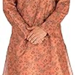 pro-ethic style developer Men Silk Floral Kurta Pajama Set | Mandarin Collar | Asymmetrical Style (A-107)-picture-31