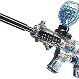 KVONINZY M416 Gel Blaster Gun |10K Gel Balls|for Kid & Adults Electric Operated Gun High Speed Upto 50 Feet Range|Rechargeable|Safe & Durable Outdoor Shooting Game - Multicolor-image-5