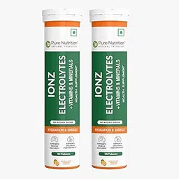 Pure Nutrition Ionz Electrolytes – Zero Sugar Added | 40 Effervescent Tablets (20X2) – Moroccan Orange Flavour | For Instant Hydration, Energy, Performance & Recovery-picture-25