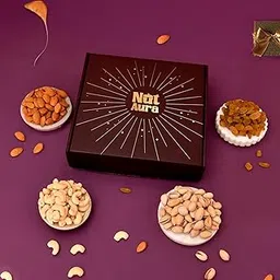 Nut Aura Dry Fruits Gift Box | Premium festive gift pack | Assorted almonds, raisins, pistachios, cashews | Rich in protein & nutrients | Ideal for gifting, celebrations, healthy snacking 400gm-picture-23