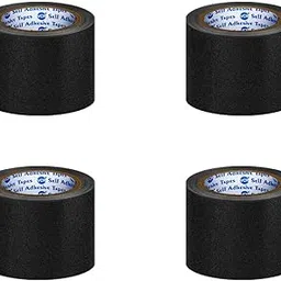 VCR Anti Skid/Anti Slip Tape - Black - 5 Meters in Length - 72mm / 03" Width - 4 Rolls Per Pack for Slippery Floors, Waterproof Adhesive for Bathroom Floor, Stairs, Easy To Apply-picture-28