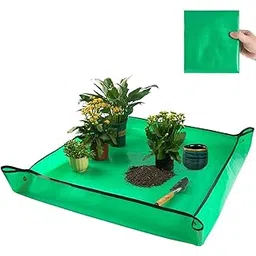 Repotting Mat for Indoor Plant Transplanting and Mess Control 29.5"x 29.5" Thickened Waterproof Potting Tray Foldable Succulent Potting Mat Portable Gardening Mat Garden Gifts (75 x 75)-image-85