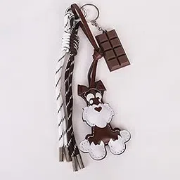xinxingin Key Chain, Bag Charms for Handbags, Cute Dog Keychain for Girls, Handmade Snow Terrier Pendant, Good Gift for Pet Lovers, Durable Material, Stylish Bag Accessory-picture-56