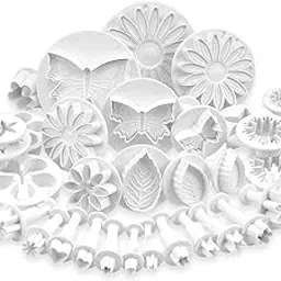 SYGA Flower Fondant Cake Sugarcraft Decorating Kit Combos (Cookie Cutter) Set of 33-image-9