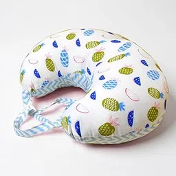 VParents Multipurpose Baby Feeding Nursing Cum Maternity Pillow for New Born Cotton, Recommended for Maternity, Nursing, Medical Fruity (Blue) 110590-picture-28