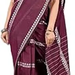 ec esha's collection Women's Cotton Blend Chain Handloom Saree With Unstitched Running Blouse Piece-picture-24