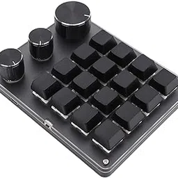 Macro Pad, Macro Keyboard, Programmable Keypad Customized, 16 Key Mini Mechanical Gaming Keyboard, One Handed, Wired for W OS X (Black)-picture-26