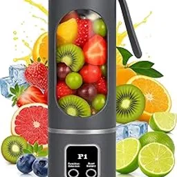 KOIOS Personal Blender Portable Juicer – 10 Blades USB Rechargeable Smoothie Maker for Shakes, Healthy Drinks, Fruit Juice, Lightweight Mini Mixer Bottle for Travel, Gym & Office (Purple) image 1