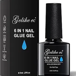 Gelike EC 6-in-1 Strong Nail Gel Glue – Long-Lasting UV Cure Adhesive for Clear Acrylic Nails, False Nail Tips, Press-On Nails & Nail Repair-picture-42